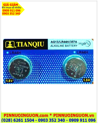 Pin AG13-LR44-357A; Pin cúc áo 1.5v Alkaline Tianqiu AG13-LR44-357A